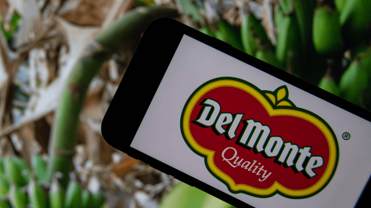 The Del Monte logo on a phone