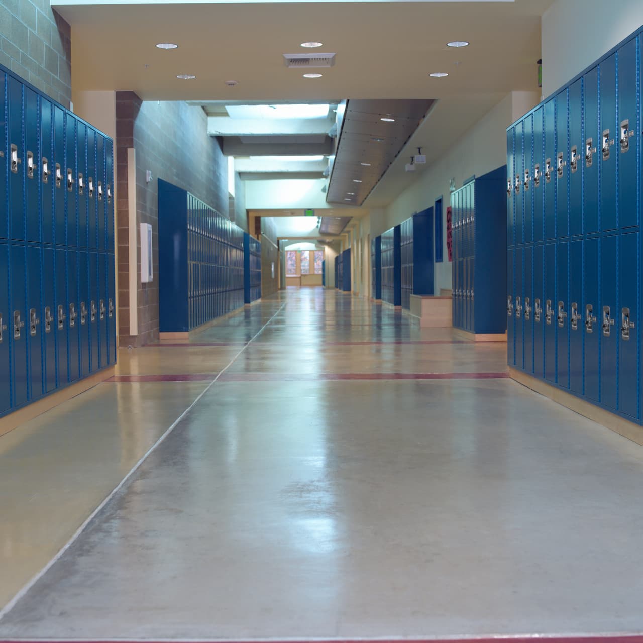 A school hallway. Credit: Getty Images