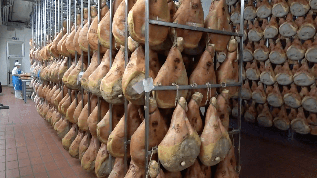 Image of Parma ham factory