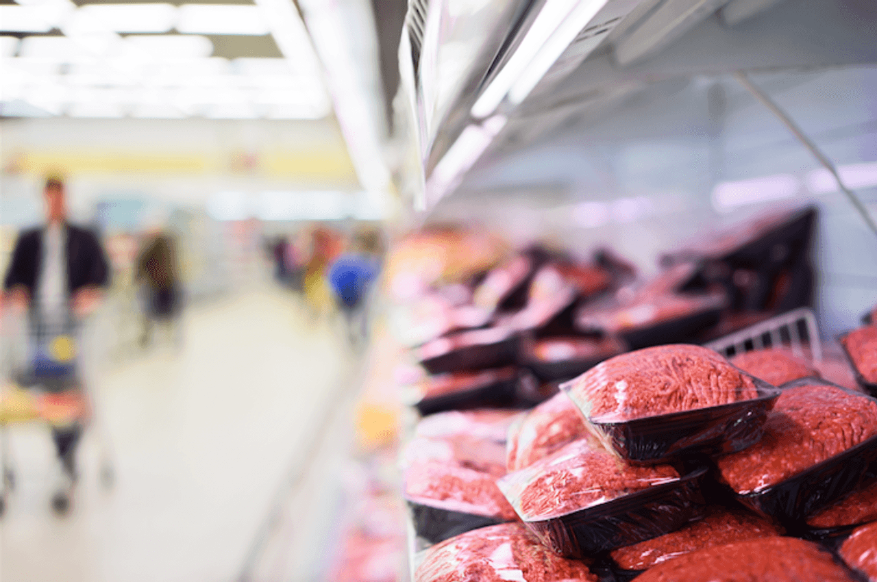 A stock image of supermarket meat