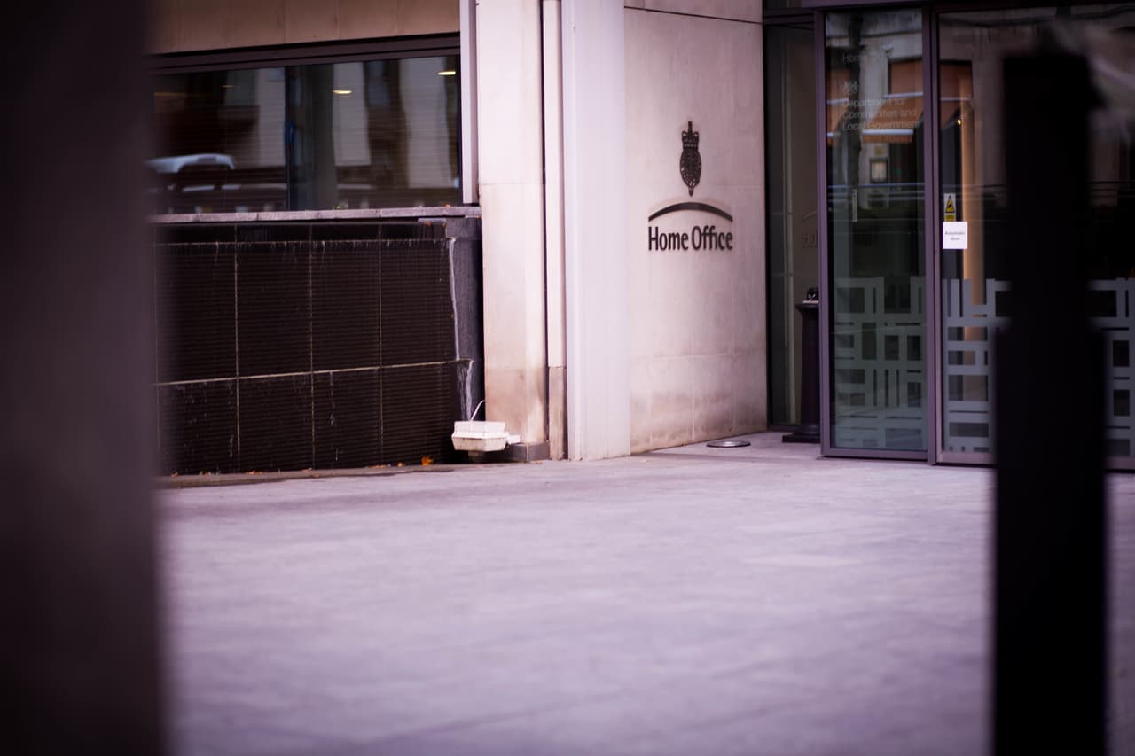 A photograph of the front of the Home Office building in Westminster